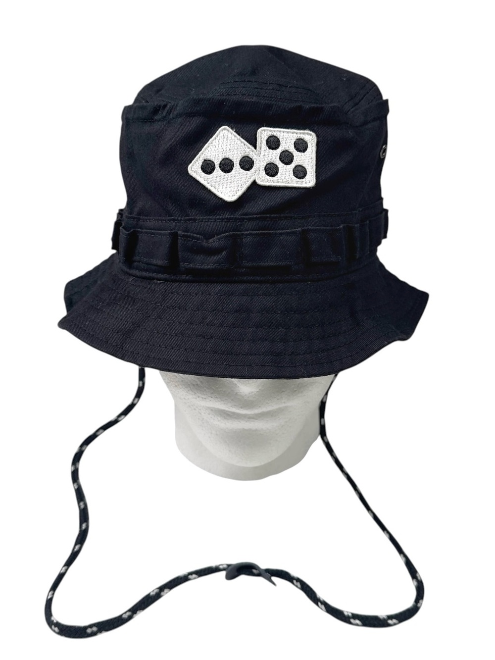 Stussy Dice Army Boonie Utility Black Bucket Hat S/M